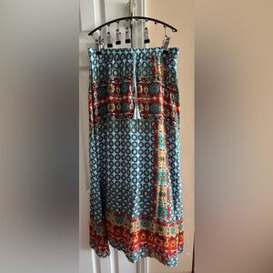Ivy Jane Multicolor Bohemian Maxi Skirt